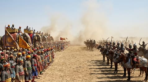 Second Battle of Tarain, 1192 – Ghorid army confronting Rajputs