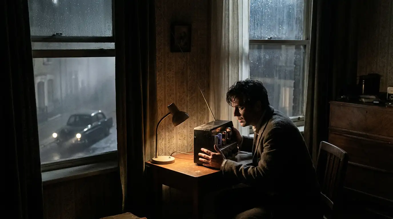 Eli Cohen sending secret radio signals.