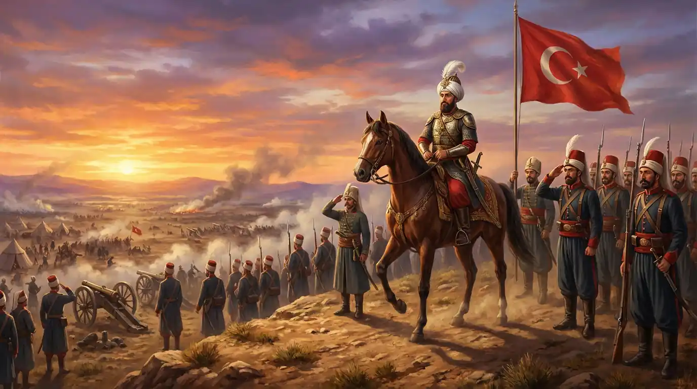 Hasan Pasha planning with maps, spy network in background