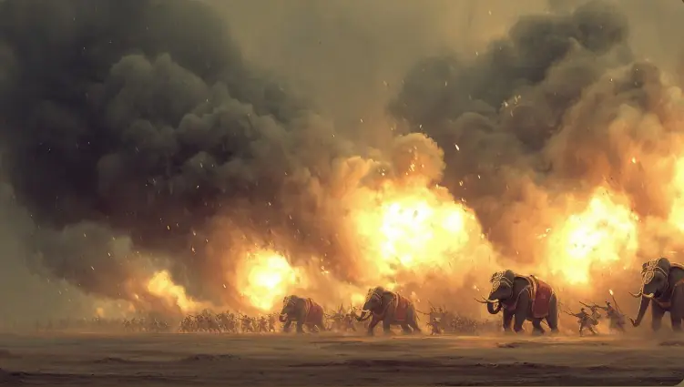 The roar of gunpowder