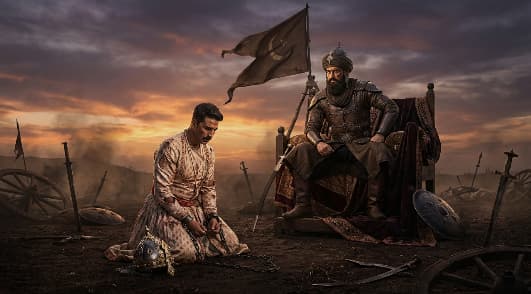 Prithviraj Chauhan captured after the Second Battle of Tarain