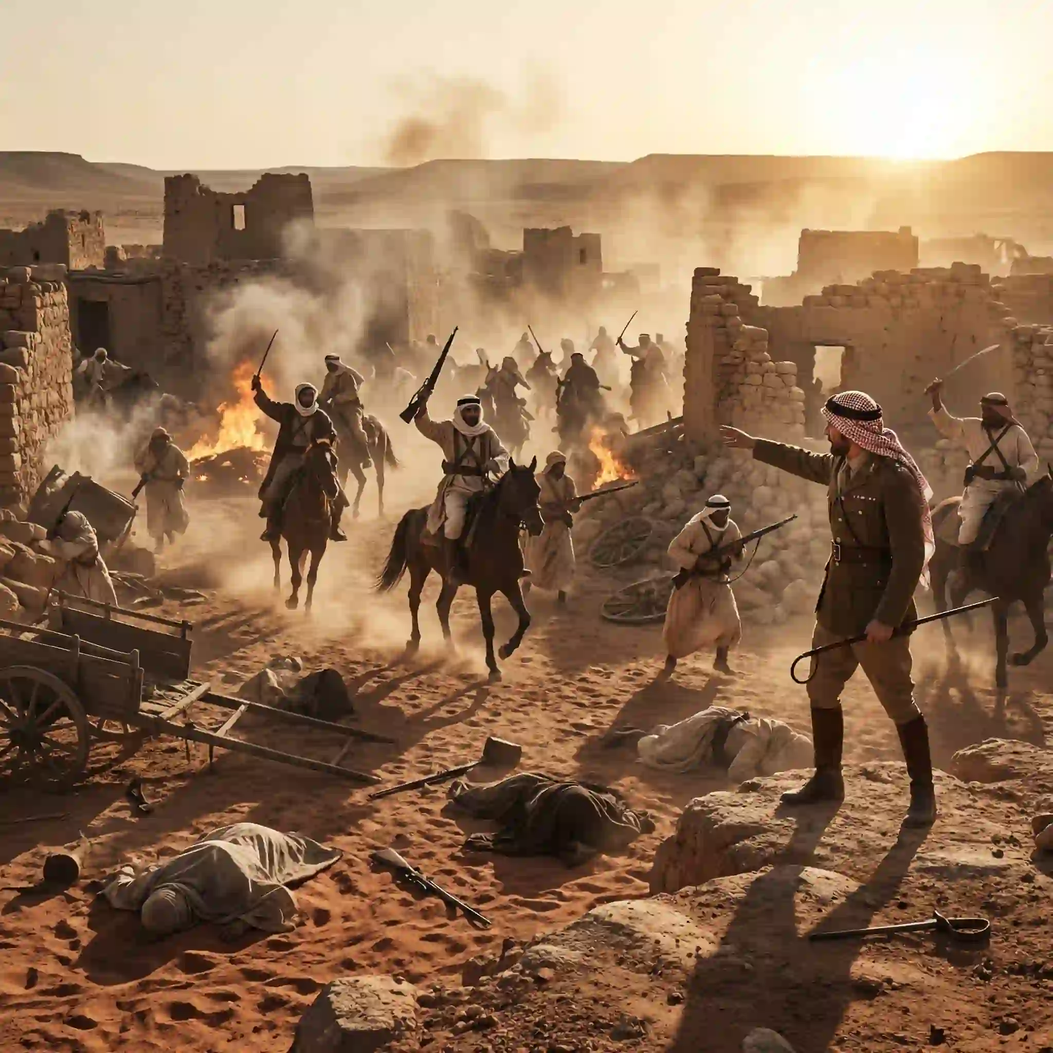 Battle of Aqaba and the aftermath of the massacre at Tafas during the Arab Revolt
