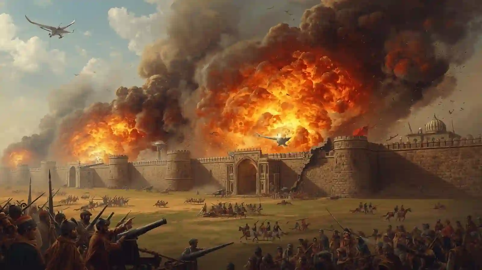 Bajaur fortress cannon attack
